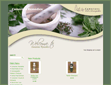 Tablet Screenshot of cameronsremedies.spiffystores.com
